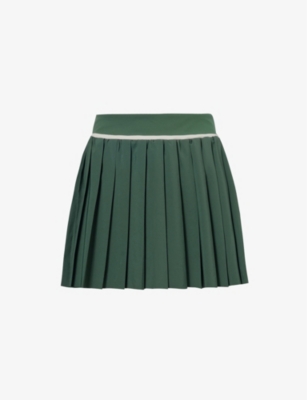 WE ARE TALA: Dayflex pleated stretch-recycled-nylon mini skirt