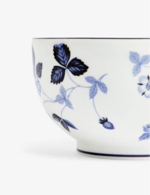 WEDGWOOD: Wild Strawberry floral-print bone-china bowl 11cm