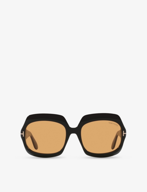 TR001878 Irregular-Frame Acetate Sunglasses