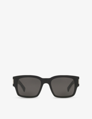 Saint Laurent: SL 617 Square-Frame Acetate Sunglasses