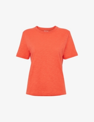 WHISTLES: Emily round-neck cotton T-shirt