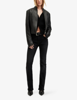 Sadler Slim-Fit Leather Jacket
