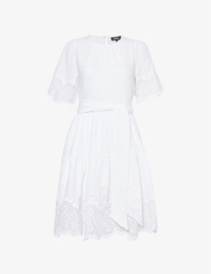 ME AND EM - CHEESECLOTH BRODERIE SHORT SWING DRESS | Selfridges.com