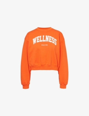 SPORTY & RICH: Wellness relaxed-fit cotton-jersey sweatshirt