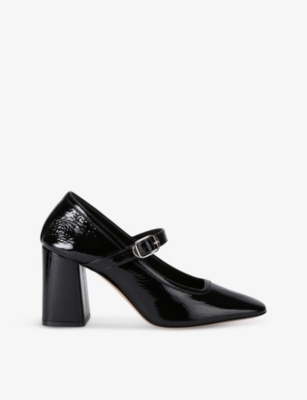 Shop Le Monde Beryl Women's Black Mary Jane Patent-leather Courts