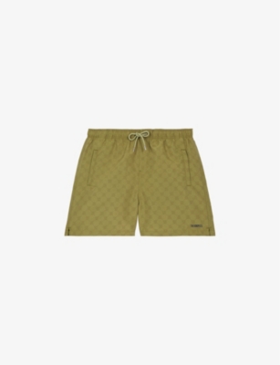 THE KOOPLES: Graphic-effect woven swim shorts