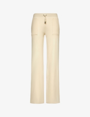 JUICY COUTURE: Del Ray straight-leg mid-rise stretch-woven jogging bottoms