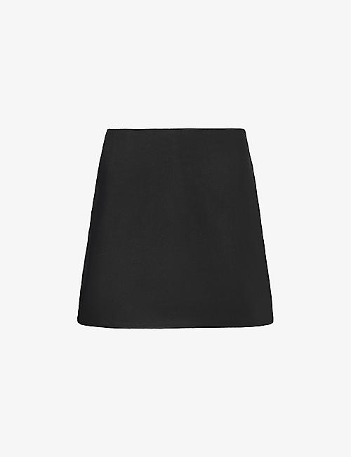 REFORMATION: Veranda mid-rise linen mini skirt