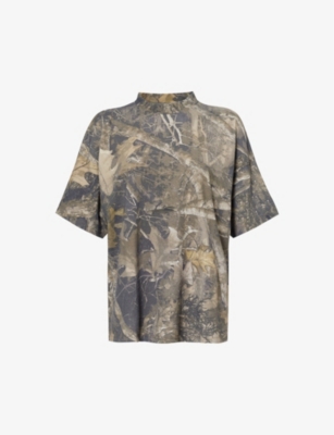 Shop Sisters & Seekers Women's Camo Ranch Abstract-print Cotton-jersey T-shirt