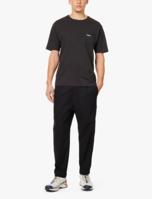 Patagonia Chest-pocket Organic Cotton T-shirt In Black