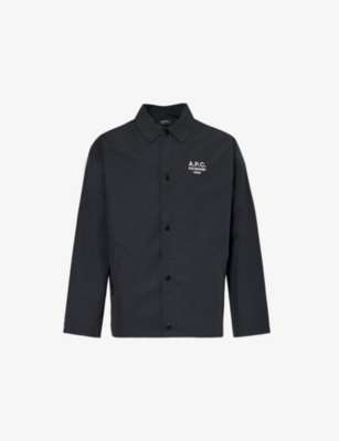 APC: Regis Chore logo-embroidered woven jacket