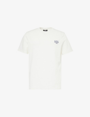 APC: Logo-embroidered relaxed-fit cotton-jersey T-shirt