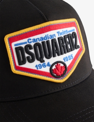 DSQUARED2: Canadian Flag brand-appliqué cotton baseball cap