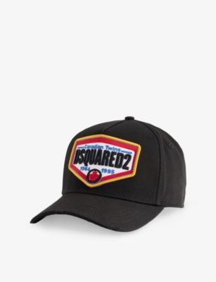 DSQUARED2: Canadian Flag brand-appliqué cotton baseball cap