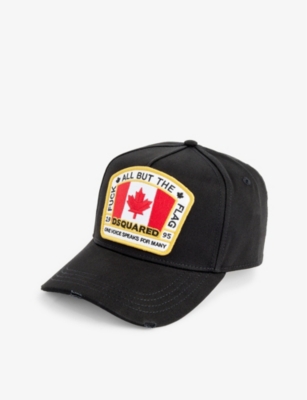 DSQUARED2: Canadian flag-embroidered cotton-canvas baseball cap