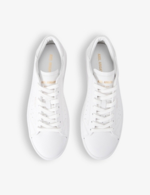 Axel Arigato Court Logo-embossed Leather Low-top Trainers In White/comb