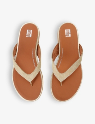Fitflop Gracie Flip Flops In Champagne