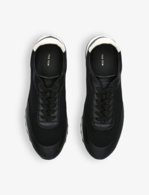 The Row Woman Sneakers Black Size 6 Textile Fibers In Blk/white