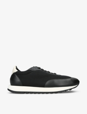 The Row Woman Sneakers Black Size 6 Textile Fibers In Blk/white