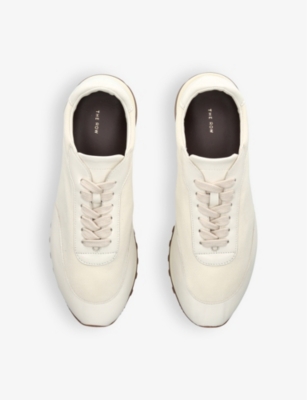THE ROW: Owen Runner panelled leather and mesh low-top trainers