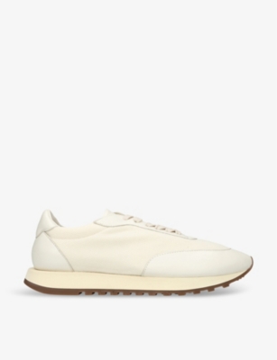 THE ROW: Owen Runner panelled leather and mesh low-top trainers