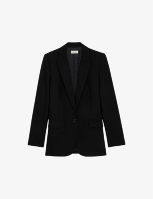 ZADIG&VOLTAIRE: Valse diamante-embellished single-breasted stretch-woven blazer