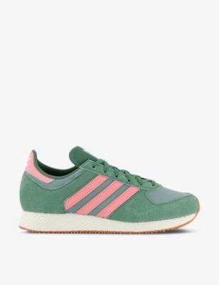 Adidas Originals Adidas Womens Preloved Green Hazy Gree Atlanta Woven Low-top Trainers