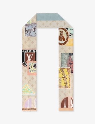 LOUIS VUITTON: Élysée Palace Hotel graphic-print silk scarf