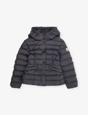 Moncler Boys Black Kids Egisto Padded Shell-down Jacket 4-14 Years