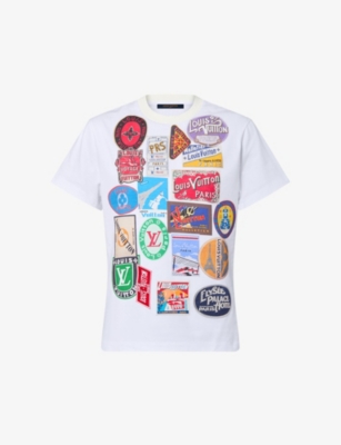 LOUIS VUITTON: Elysee Palace patch-print cotton-jersey T-shirt