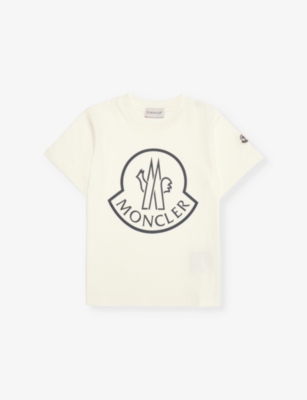 MONCLER: Logo-print short-sleeve cotton-jersey T-shirt 4-6 years