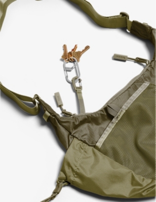 Baboon To The Moon Womens Crocodile Crescent-shape Recycled-nylon Crossbody Bag In Crocodile
