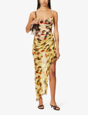 Shop Bec & Bridge Women's Citrus Rose Fiore Floral-print Stretch-woven Maxi Dress