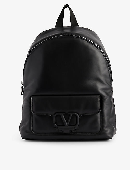 VALENTINO GARAVANI: VLOGO-plaque leather backpack
