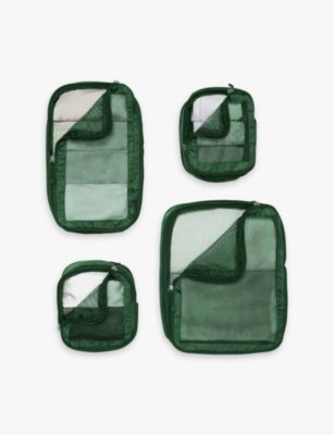 Antler Woodland Green Chelsea Shell Packing Cubes Set Of Four In Woodland Green
