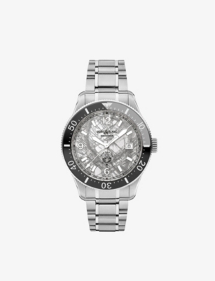 Shop Montblanc Men's Silver 130793 1858 Stainless-steel Automatic Watch