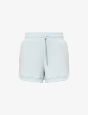 Varley Womens Ether Blue Ollie High-rise Stretch-jersey Shorts In Blue