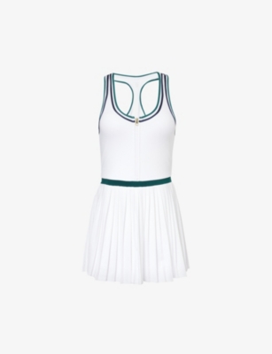 VARLEY: Jane scoop-neck recycled-polyester blend mini dress