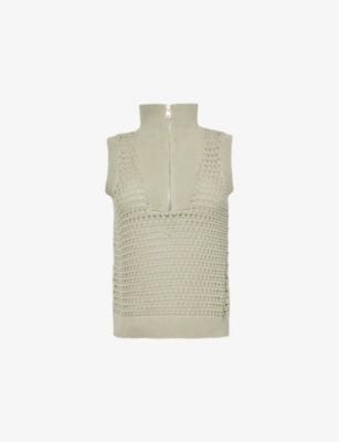 VARLEY: Bains cotton knitted top