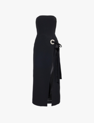 David koma side split midi dress hotsell