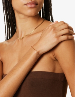 Enamel Copenhagen Womens Copper Lola 18ct Yellow Gold-plated Sterling-silver Enamel And Bracelet In Copper