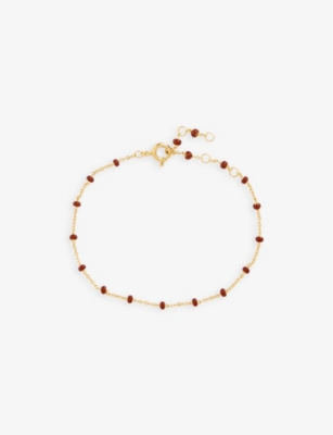 Enamel Copenhagen Womens Copper Lola 18ct Yellow Gold-plated Sterling-silver Enamel And Bracelet In Copper