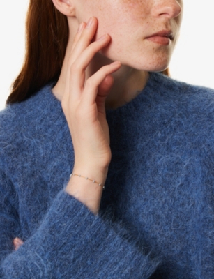 ENAMEL COPENHAGEN: Lola 18ct yellow gold-plated sterling-silver enamel and bracelet