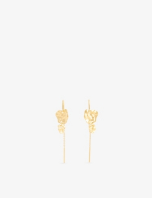 Kim 18ct yellow gold-plated sterling-silver earrings