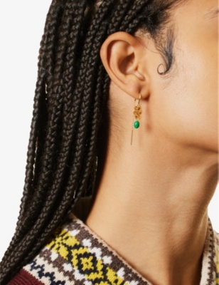 Kai 18ct yellow gold-plated sterling-silver earrings