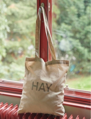 HAY: Hay logo-print cotton tote bag