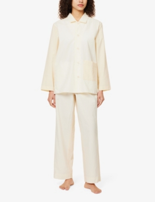 Hay Womens Ivory Duo Relaxed-fit Mid-rise Pyjama Trousers In Ivory