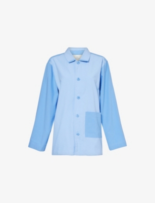 HAY: Duo relaxed-fit long-sleeve cotton pyjama shirt