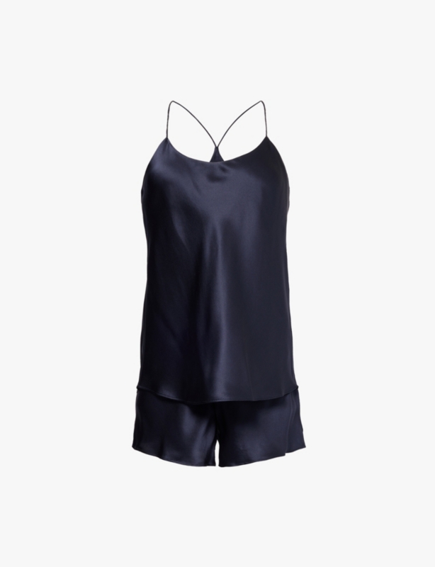 Bella relaxed-fit silk-satin pyjamas
