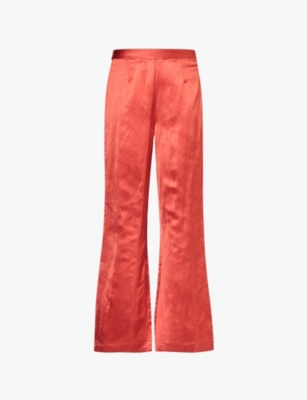 POSSE: Tia wide-leg linen-blend trousers
